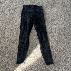 lululemon athletica Black Patterned Leggings